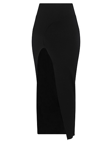 RICK OWENS Maxi Skirts Black 63% Viscose, 27% Polyester, 7% Polyamide, 3% Elastane
