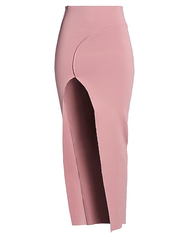RICK OWENS Maxi Skirts ROSA ANTICO 63% Viscose, 27% Polyester, 7% Polyamide, 3% Elastane