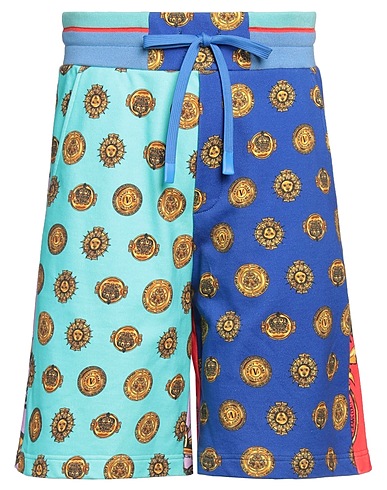 VERSACE JEANS COUTURE Shorts & Bermuda Blu 100% Cotone, Poliestere, Poliammide, Elastan