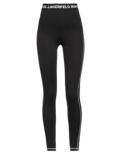 KARL LAGERFELD JEANS Leggings Black 58% Viscose, 37% Polyamide, 5% Elastane