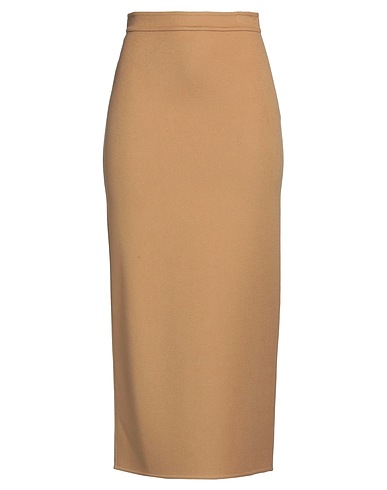 VALENTINO GARAVANI Jupe mi-longue CAMMELLO 90% Laine vierge, 10% Cachemire