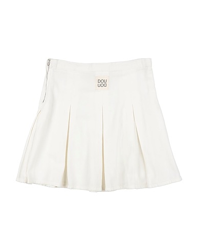 DOUUOD Skirt White 100% Cotton