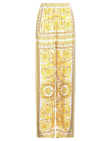 VERSACE Casual pants Ivory 100% Viscose