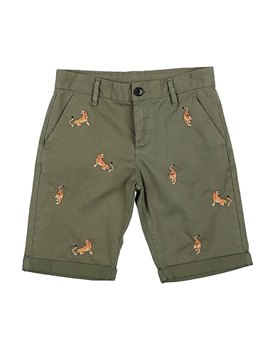 SUN 68 Shorts & Bermuda Military green 97% Cotton, 3% Elastane