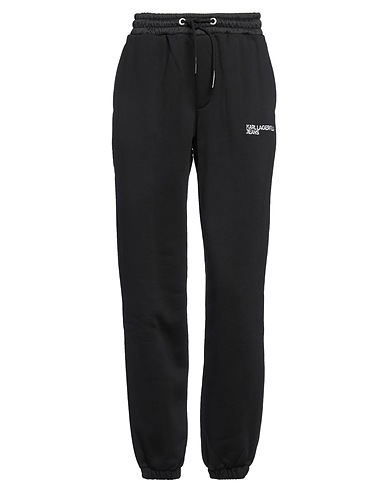 KARL LAGERFELD JEANS Casual trouser Black 90% Organic cotton, 10% Recycled polyester, Polyamide