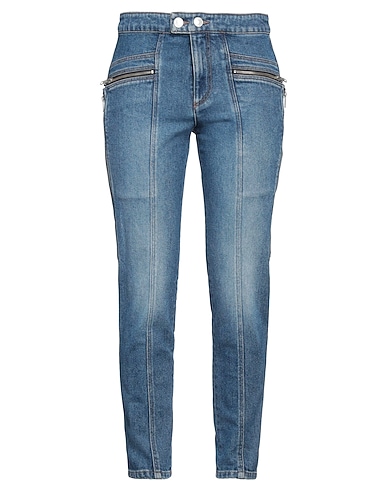 ISABEL MARANT Denim pants BLU 98% Cotton, 2% Elastane