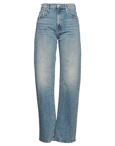 MOTHER Denim trousers Blue 98% Cotton, 2% Elastane