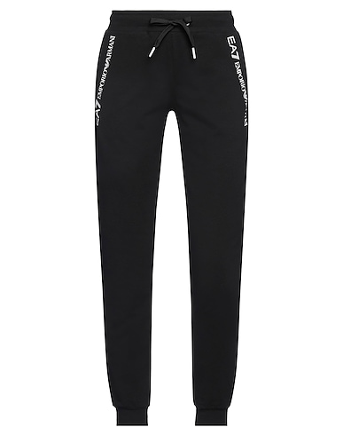 EA7 Casual trouser Black 95% Cotton, 5% Elastane