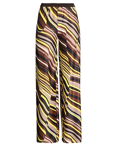 MALÌPARMI 캐주얼 바지 초콜릿 브라운 82% 폴리에스테르, 18% 엘라스테인