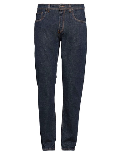 LIU •JO MAN Denim trousers Blue 98% Cotton, 2% Elastane
