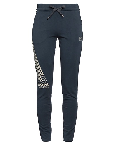EA7 Casual trouser Navy blue 95% Cotton, 5% Elastane