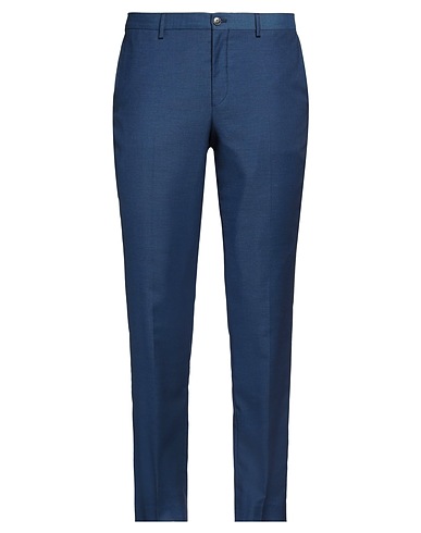 JACK & JONES Casual trouser Blue 59% Polyester, 24% Wool, 16% Viscose, 1% Elastane
