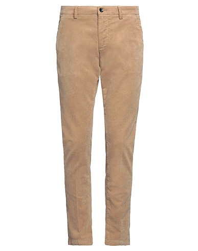YAN SIMMON Casual trouser Camel 99% Cotton, 1% Elastane