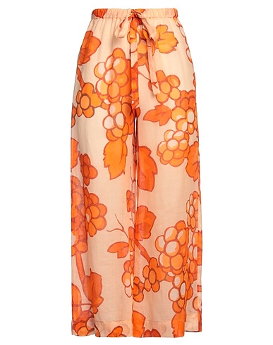 ETRO Casual trouser Orange 100% Ramie