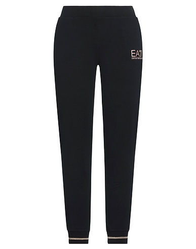 EA7 Pantalone Nero 95% Cotone, 5% Elastan