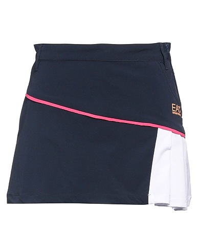 EA7 Mini skirt Navy blue 92% Polyamide, 8% Elastane, Cotton