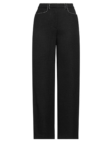MAJE Casual trouser Black 100% Polyester, Cotton
