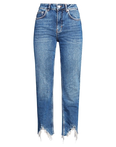 MAJE Denim pants Blue 99% Cotton, 1% Elastane