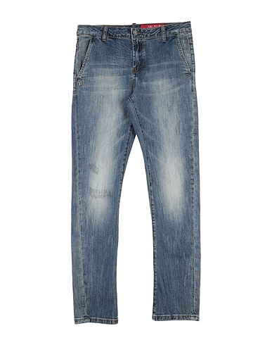 GREY DANIELE ALESSANDRINI Pantaloni jeans Blu 98% Cotone, 2% Elastan