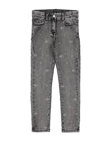 CHIARA FERRAGNI Pantaloni jeans Grigio 89% Cotone, 10% Poliestere, 1% Elastan