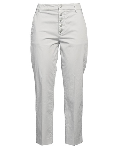 DONDUP Casual trouser Light grey 97% Cotton, 3% Elastane