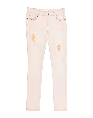 LIU •JO Denim pants ROSA CHIARO 97% Cotton, 3% Elastane