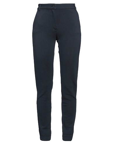 EA7 Casual trouser Navy blue 80% Cotton, 16% Polyester, 4% Elastane