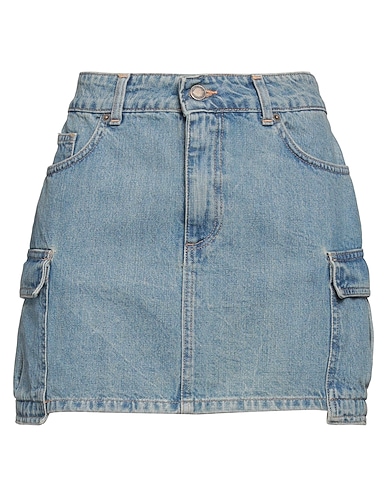 MOTEL Denim skirt BLU 100% Cotton