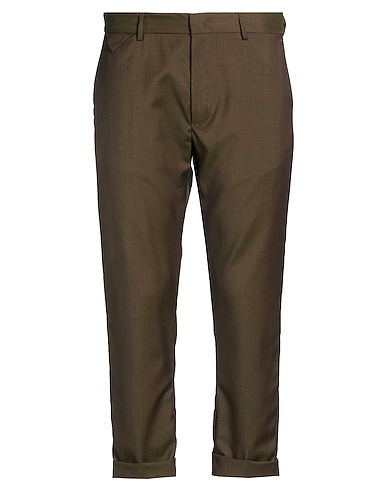 LOW BRAND Casual trouser Military green 100% Virgin Wool