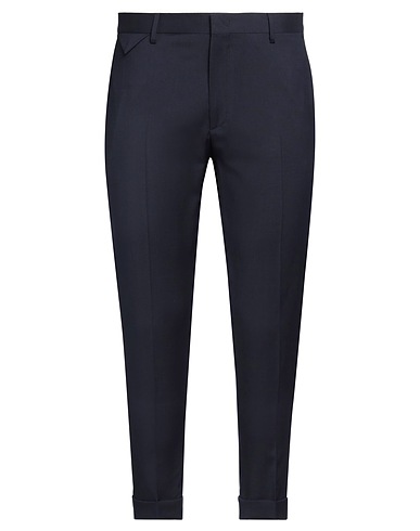 LOW BRAND Casual pants Midnight blue 100% Virgin Wool
