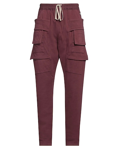 DRKSHDW by RICK OWENS Pantalone Bordeaux 100% Cotone, Elastan