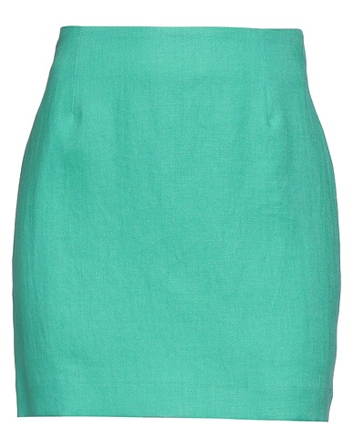 TAGLIATORE 02-05 Mini skirt Light green 100% Linen