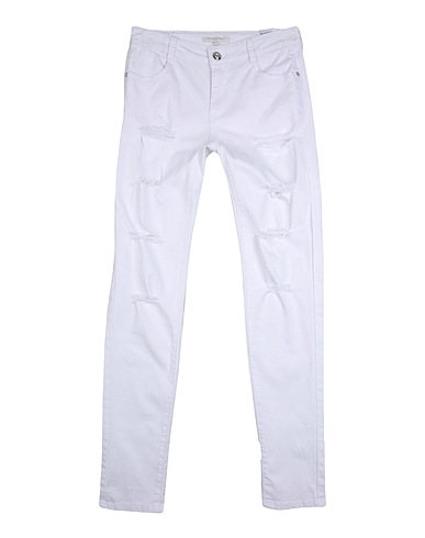 SILVIAN HEACH Casual trouser White 98% Cotton, 2% Elastane