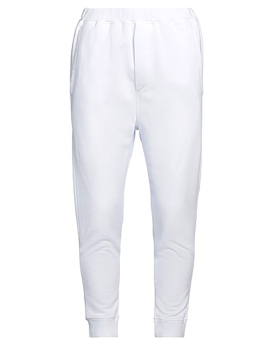 DSQUARED2 Casual trouser White 100% Cotton, Elastane
