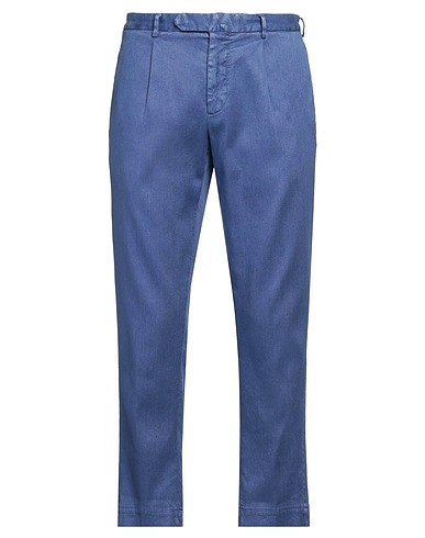 SANTANIELLO BOTTOMWEAR Blue 65% Linen, 34% Cotton, 1% Elastane