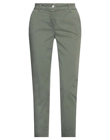 TAKE-TWO Pantalone Verde militare 97% Cotone, 3% Elastan
