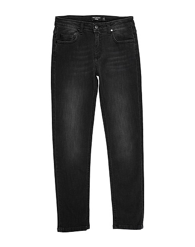 NEIL BARRETT Denim trousers Black 99% Cotton, 1% Elastane
