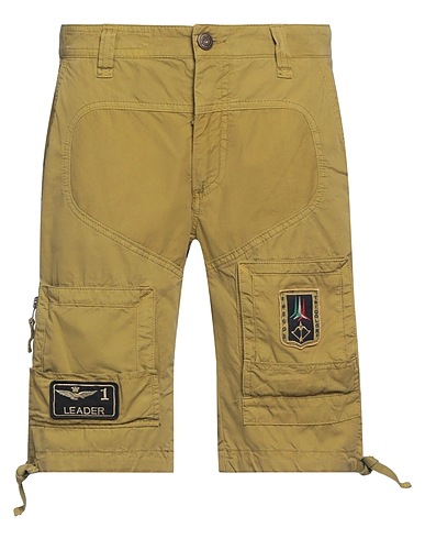 AERONAUTICA MILITARE Shorts & Bermuda Military green 100% Cotton