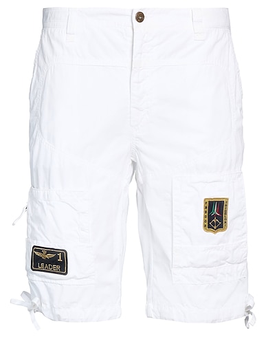 AERONAUTICA MILITARE Shorts & Bermuda FRECCE TRICOLORI White 100% Cotton