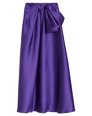 ALBERTA FERRETTI Long skirt Purple 85% Polyester, 15% Silk