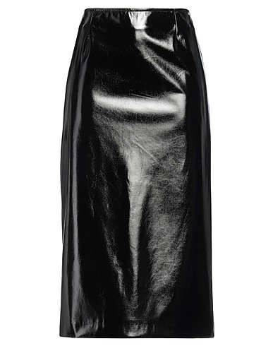OTTOD'AME Midi skirt Black 60% Polyester, 40% Polyurethane