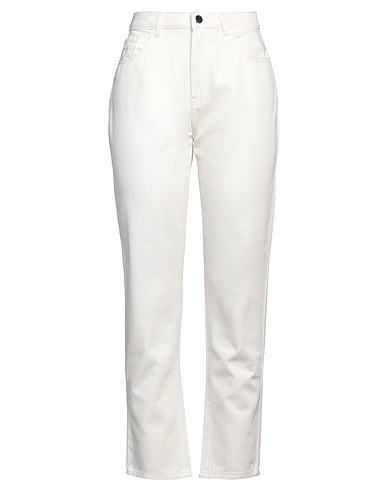 ALESSIA SANTI Denim pants White 100% Cotton