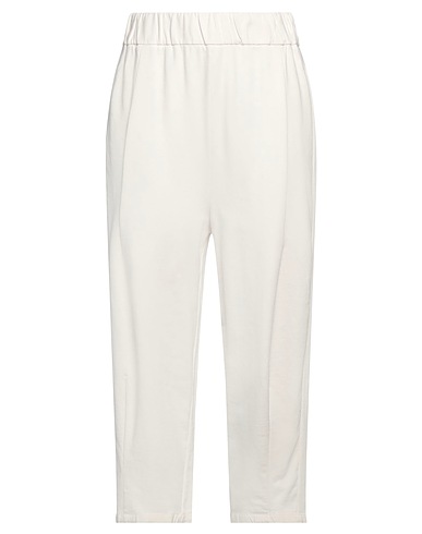 ALESSIA SANTI Casual pants LOISIRS White 95% Cotton, 5% Elastane