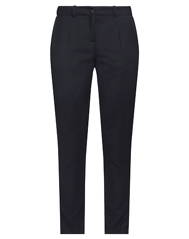 MESSAGERIE Casual trouser Midnight blue 100% Virgin Wool