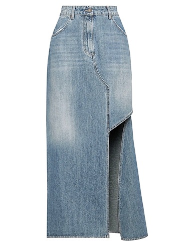 MOTEL Denim skirt Blue 100% Cotton