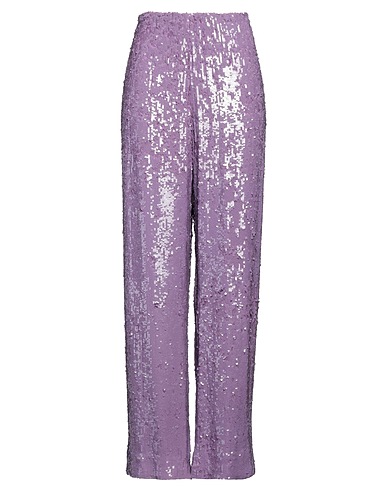 DRIES VAN NOTEN Casual trouser Mauve 100% Viscose