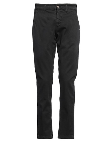 TAKE-TWO Casual pants Black 98% Cotton, 2% Elastane