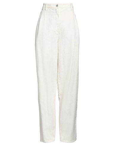 BRUNELLO CUCINELLI BOTTOMWEAR Ivory 60% Cotton, 40% Linen