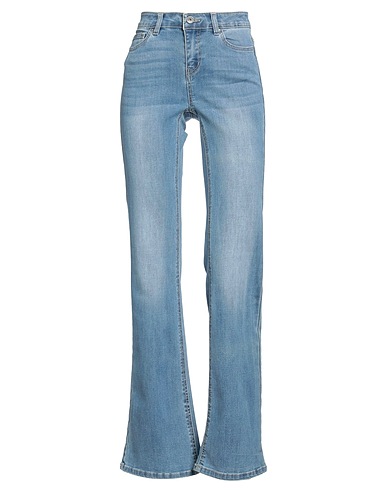 ONLY Denim trousers BLUE DENIM Blue 64% Cotton, 31% Polyester, 3% Viscose, 2% Elastane