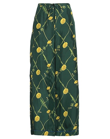BURBERRY Casual pants Dark green 100% Silk